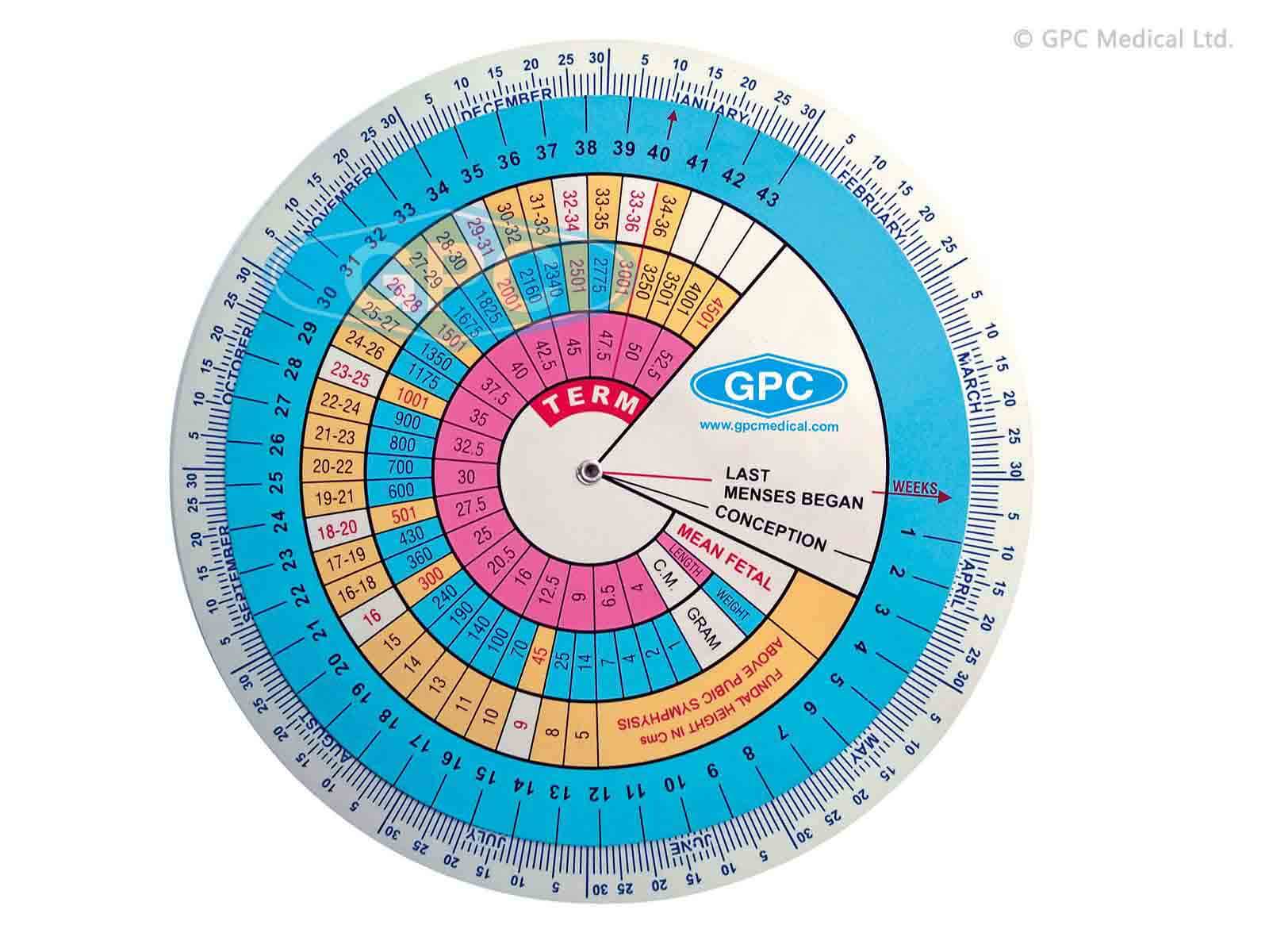 Pregnancy Calculator/Gestational Wheel Manufacturer Supplier India